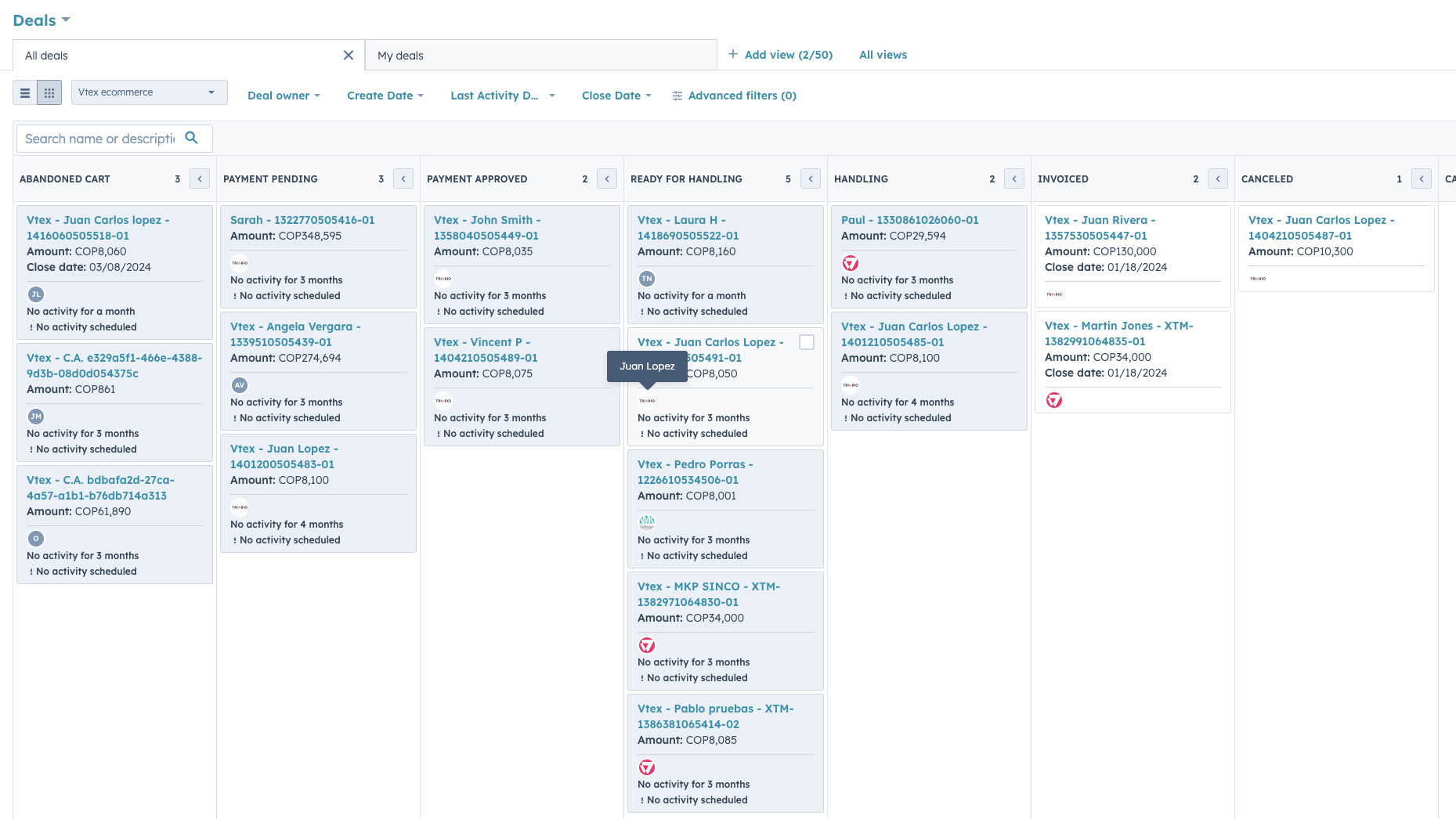 Lleva tus órdenes y carritos abandonados de Vtex a HubSpot